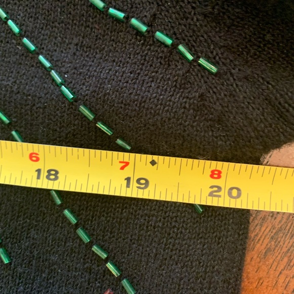 Women’s Black Sequined Sweater Holiday Christmas New Years Evening Sz L Terazzo - Picture 5 of 12